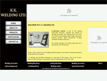 Tablet Screenshot of kkwelding.net